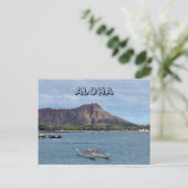 Aloha aus Hawaii Postkarte (Stehend Vorderseite)