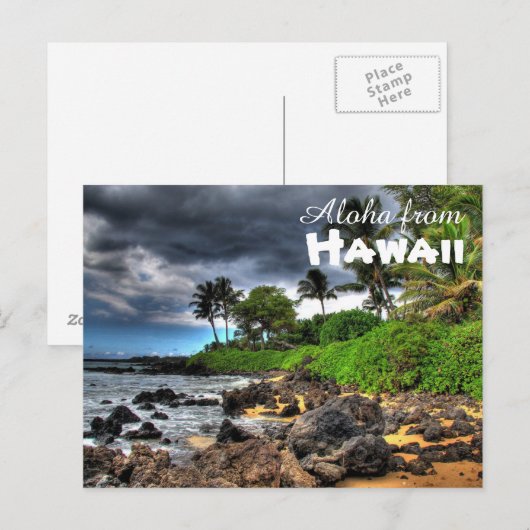 Aloha aus Hawaii Postkarte (Vorne/Hinten)