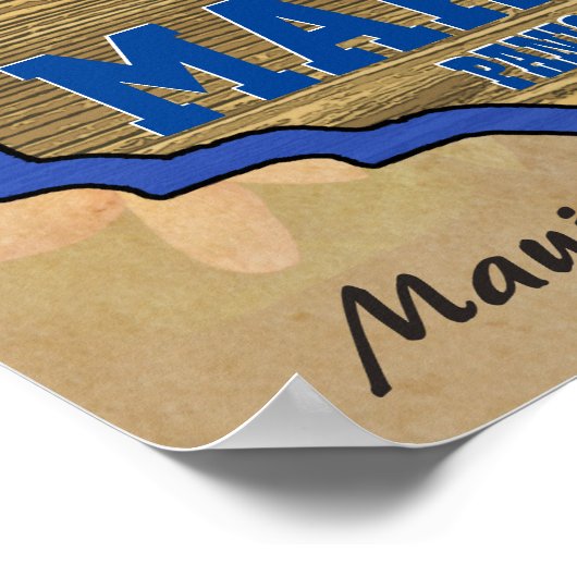 Aloha aus Makawao, Hawaii Poster (Ecke)