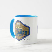 Aloha aus Makawao, Hawaii Tasse (Vorderseite Links)