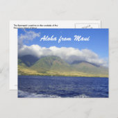 Aloha aus Maui Hawaii Postkarte (Vorne/Hinten)