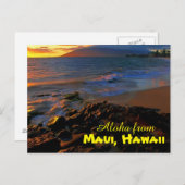 Aloha aus Maui Postkarte (Vorne/Hinten)