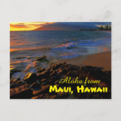 Aloha aus Maui Postkarte (Vorderseite)