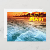 Aloha aus Maui Postkarte (Vorne/Hinten)