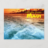 Aloha aus Maui Postkarte (Vorderseite)