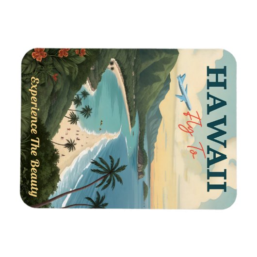 Aloha aus Paradies: Hawaii Magnet (Horizontal)