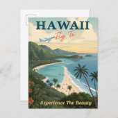 Aloha aus Paradies: Hawaii Postkarte (Vorne/Hinten)