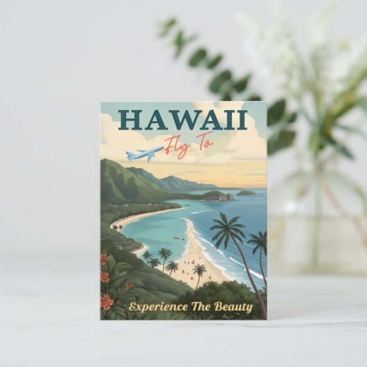Aloha aus Paradies: Hawaii Postkarte (Stehend Vorderseite)