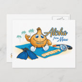 Aloha aus Süße Postkarte (Vorne/Hinten)