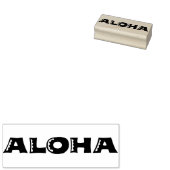 ALOHA Authentischer 60er Retro Typografie Briefmar Gummistempel (Stempel)