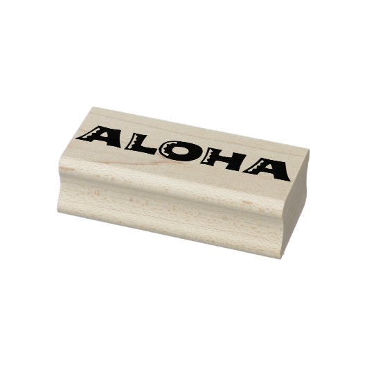 ALOHA Authentischer 60er Retro Typografie Briefmar Gummistempel (Stempel)