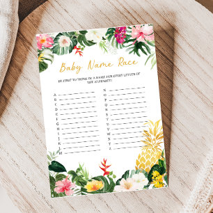 Aloha Baby Ananas-Baby-Party Namens-Rate-Spiel