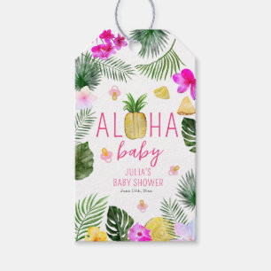 Aloha Baby Ananas & Schnullers Babydusche Luau Geschenkanhänger