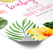 Aloha Baby Ananas & Schnullers Babydusche Luau Poster (Ecke)