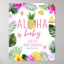 Aloha Baby Ananas & Schnullers Babydusche Luau