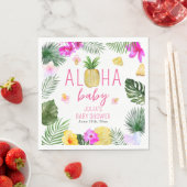 Aloha Baby Ananas & Schnullers Babydusche Luau Serviette (Beispiel)