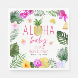 Aloha Baby Ananas & Schnullers Babydusche Luau Serviette