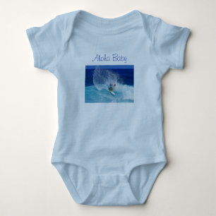 Aloha Baby Blue Body Anzug Baby Strampler