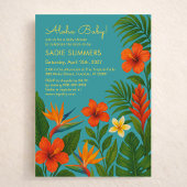 Aloha Baby! Chic Tropical Baby Shower Einladung