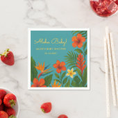 Aloha Baby! Chic Tropical Baby Shower Serviette (Beispiel)