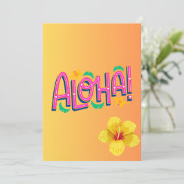 Aloha Baby Dusche Einladung