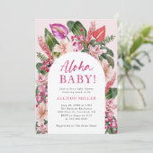 Aloha Baby Dusche Einladung (Stehend Vorderseite)