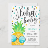 Aloha Baby Dusche Einladung Ananas Baby Dusche (Vorderseite)