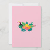 Aloha Baby Dusche Einladung - Sommer tropisch (Rückseite)