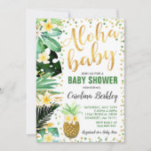 Aloha Baby Dusche Einladung Tropical Baby Dusche (Vorderseite)