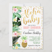 Aloha Baby Dusche Einladung Tropical Baby Dusche (Vorderseite)