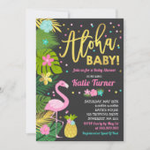 Aloha Baby Dusche Einladung Tropical Baby Dusche (Vorderseite)