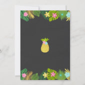 Aloha Baby Dusche Einladung Tropical Baby Dusche (Rückseite)