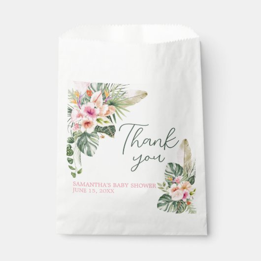 Aloha Baby Dusche Geschenktütchen (Vorderseite)