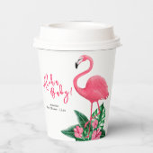 Aloha Baby Dusche Pappbecher (Rückseite)