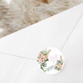 Aloha Baby Dusche Runder Aufkleber