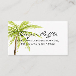 Aloha Baby Dusche Tropical Diaper Raffle Ticket Begleitkarte