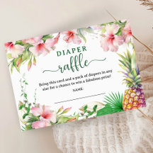 Aloha Baby Dusche Tropical Diaper Umschließung