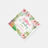 Aloha Baby Dusche Tropical Luau Papier Napkins Serviette (Ecke)
