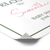 Aloha Baby Dusche Willkommen Poster (Ecke)