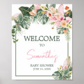 Aloha Baby Dusche Willkommen Poster (Vorne)