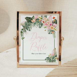 Aloha Baby Duwer Diaper Raffle Poster