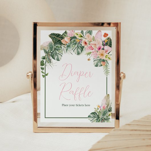 Aloha Baby Duwer Diaper Raffle Poster