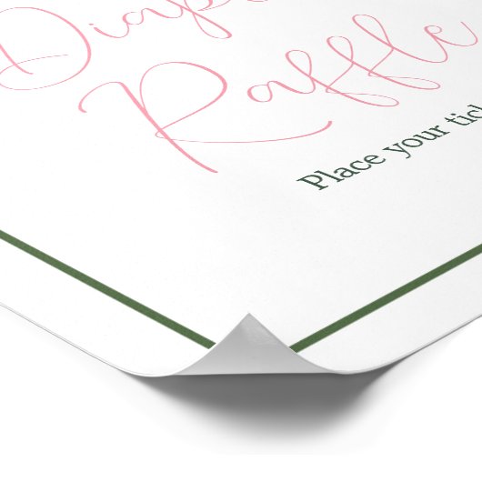 Aloha Baby Duwer Diaper Raffle Poster (Ecke)