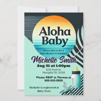 Aloha Baby Einladung