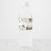 Aloha Baby Pineapple Baby Shower Wasserflaschenetikett (Rückseite)