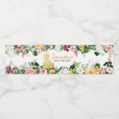 Aloha Baby Pineapple Baby Shower Wasserflaschenetikett (Einzelnes Label)
