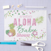 Aloha Baby Pink & Green Pineapa Baby Dusche Seidenpapier (Handwerk)