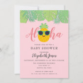 Aloha Baby Shower Einladung (Vorderseite)