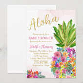 Aloha Baby Shower Einladung (Vorne/Hinten)