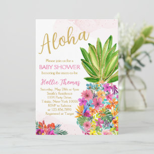 Aloha-Baby-Shower-Einladung Einladung